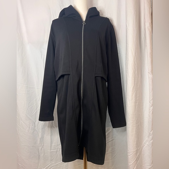 Athleta Black Duster Hoodie - Size M - Picture 1 of 11